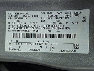 2019 Ford Ranger XLT