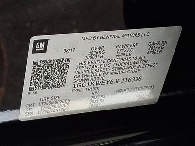 2018 Chevrolet Silverado 2500HD LTZ