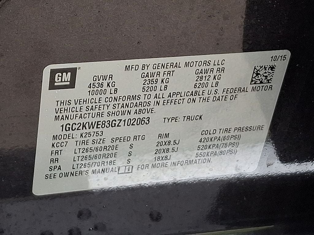 2016 Chevrolet Silverado 2500HD LTZ