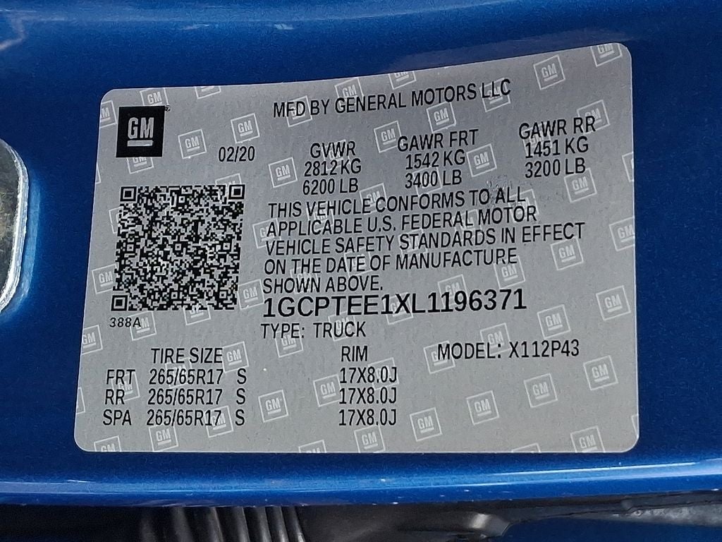 2020 Chevrolet Colorado ZR2