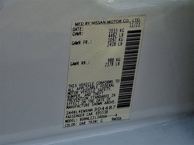 2022 Nissan Altima 2.5 SL