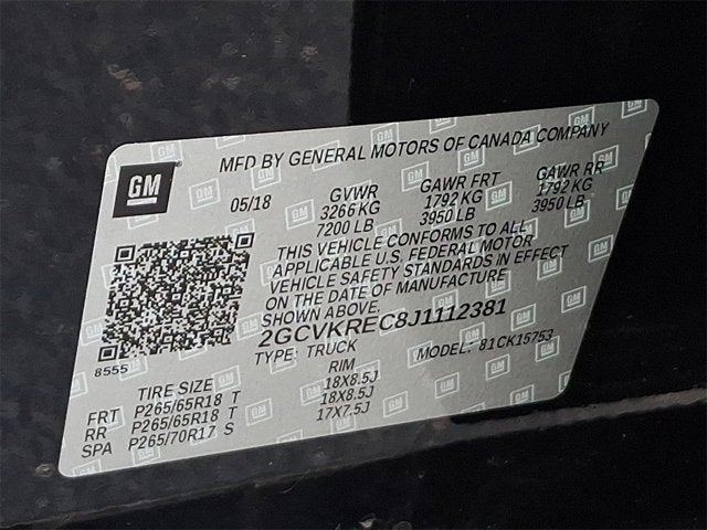 2018 Chevrolet Silverado 1500 LT