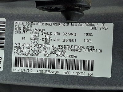 2023 Toyota Tacoma 4WD TRD Off-Road