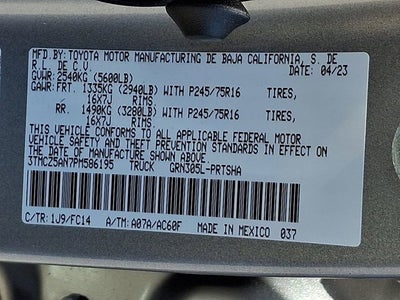 2023 Toyota Tacoma 4WD SR5