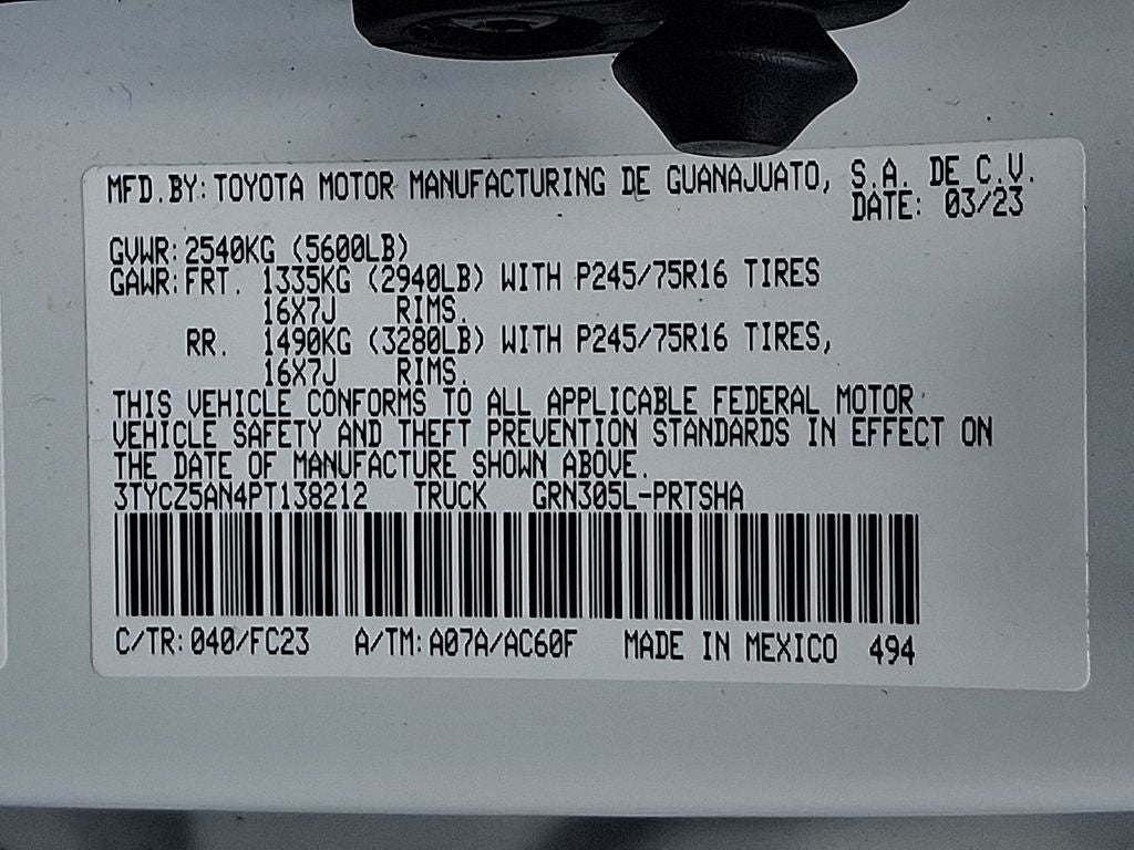 2023 Toyota Tacoma SR5 V6
