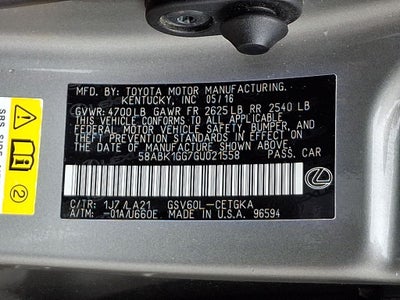2016 Lexus ES 350