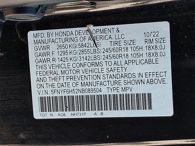 2022 Honda Pilot EX-L