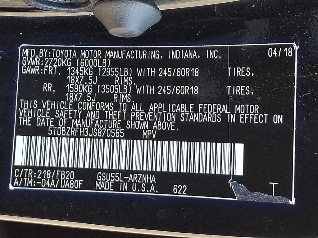 2018 Toyota Highlander LE