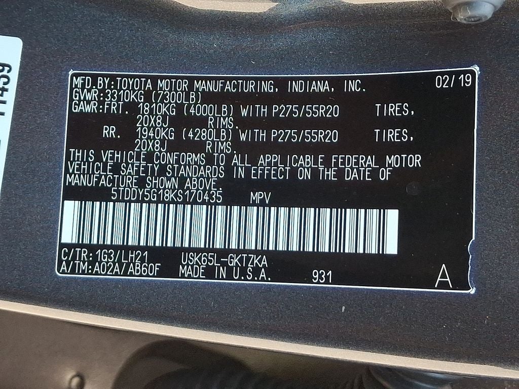 2019 Toyota Sequoia Platinum