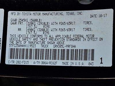 2017 Toyota Tacoma TRD Sport