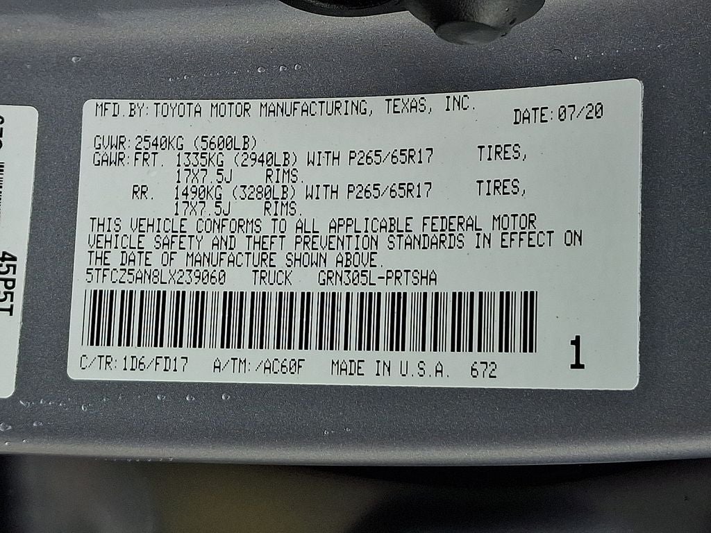 2020 Toyota Tacoma TRD Sport V6
