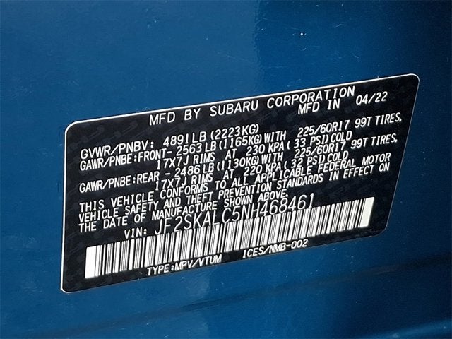 2022 Subaru Forester Wilderness