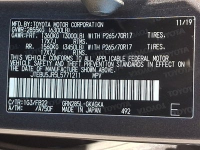 2020 Toyota 4Runner SR5