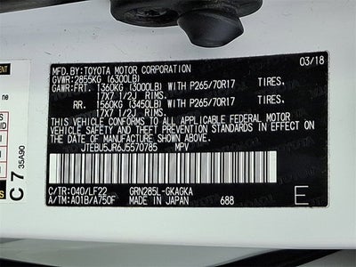 2018 Toyota 4Runner TRD Pro