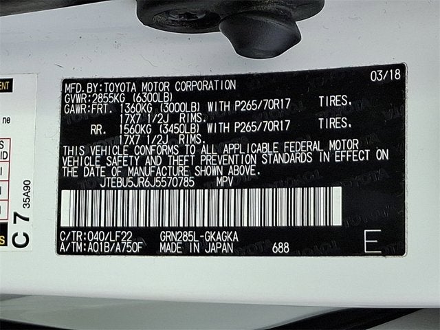 2018 Toyota 4Runner TRD Pro