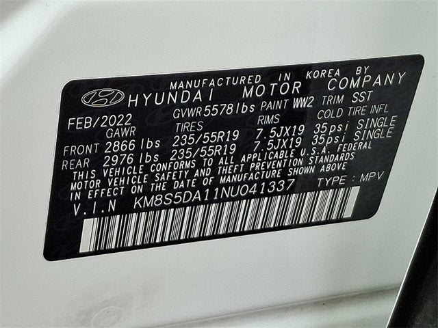 2022 Hyundai Santa Fe Hybrid Limited