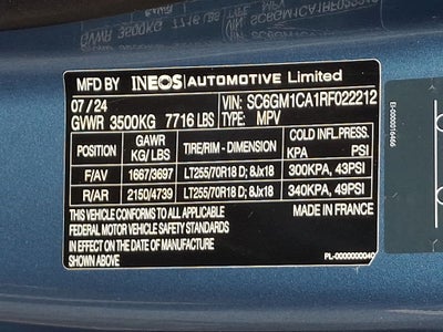 2024 INEOS Grenadier Station Wagon Fieldmaster Edition