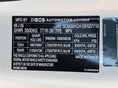 2025 INEOS Grenadier Station Wagon Fieldmaster Edition