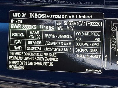 2026 INEOS Grenadier Station Wagon Trialmaster Edition