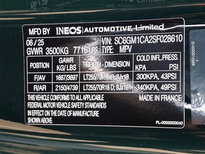 2025 INEOS Grenadier Station Wagon Fieldmaster Edition