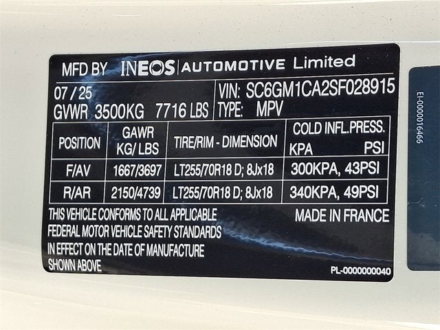 2025 INEOS Grenadier Station Wagon 4x4