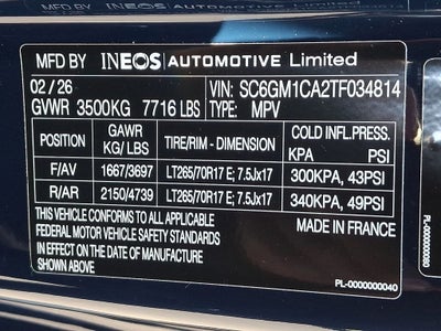 2026 INEOS Grenadier Station Wagon 4x4