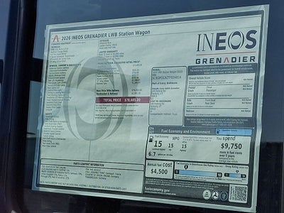 2026 INEOS Grenadier Station Wagon 4x4