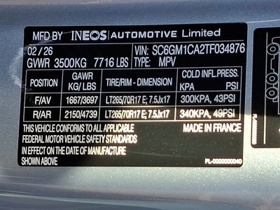 2026 INEOS Grenadier Station Wagon 4x4