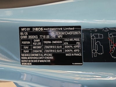 2025 INEOS Grenadier Station Wagon Fieldmaster Edition