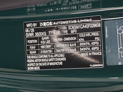 2025 INEOS Grenadier Station Wagon Fieldmaster Edition