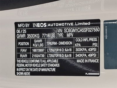 2025 INEOS Grenadier Station Wagon Fieldmaster Edition