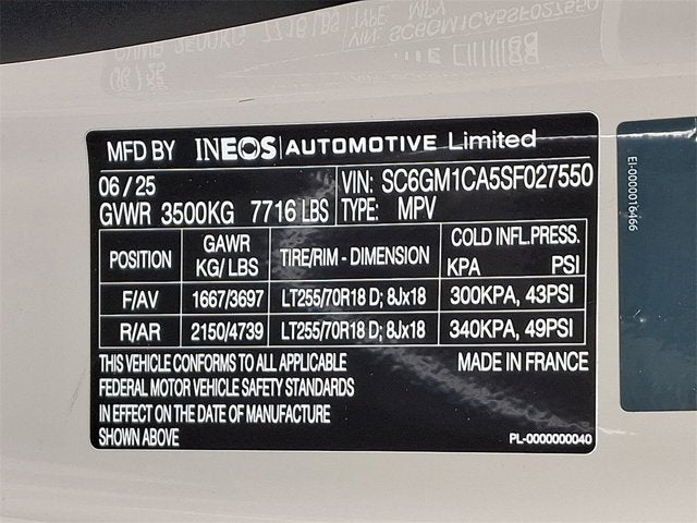 2025 INEOS Grenadier Station Wagon Fieldmaster Edition
