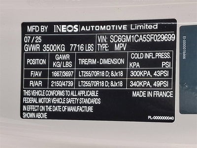 2025 INEOS Grenadier Station Wagon Fieldmaster Edition