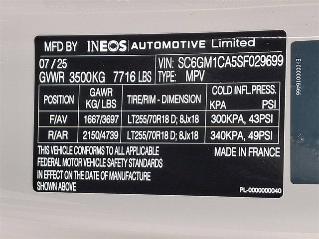 2025 INEOS Grenadier Station Wagon Fieldmaster Edition