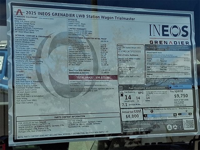 2025 INEOS Grenadier Station Wagon Trialmaster Edition