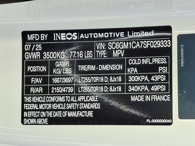 2025 INEOS Grenadier Station Wagon Trialmaster Edition