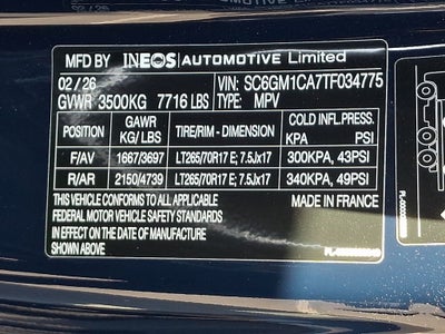 2026 INEOS Grenadier Station Wagon 4x4