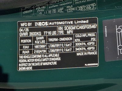 2025 INEOS Grenadier Station Wagon 4x4