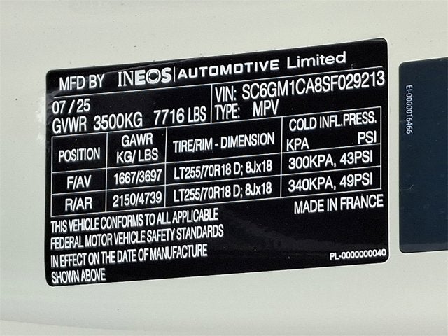 2025 INEOS Grenadier Station Wagon 4x4