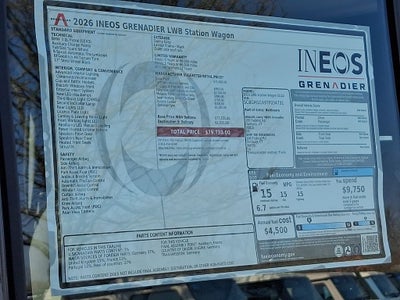 2026 INEOS Grenadier Station Wagon 4x4