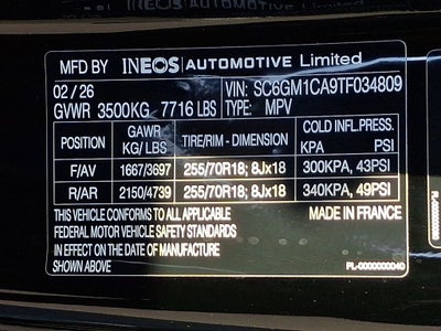 2026 INEOS Grenadier Station Wagon 4x4