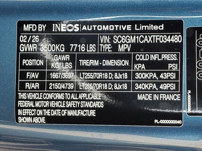 2026 INEOS Grenadier Station Wagon Trialmaster Edition