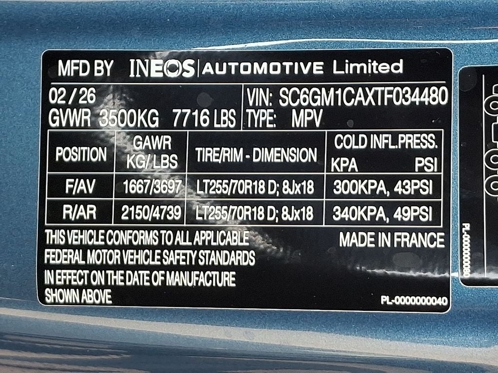 2026 INEOS Grenadier Station Wagon Trialmaster Edition