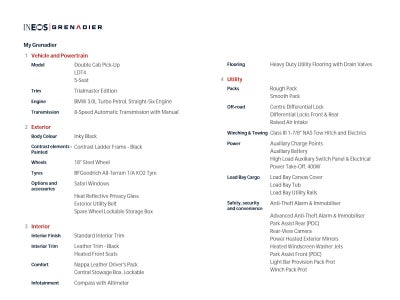 2025 INEOS Grenadier Quartermaster Quartermaster Trialmaster