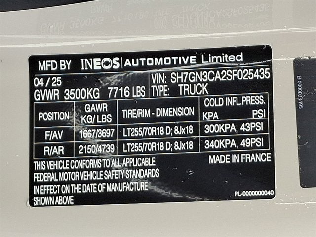 2025 INEOS Grenadier Quartermaster Trialmaster Edition