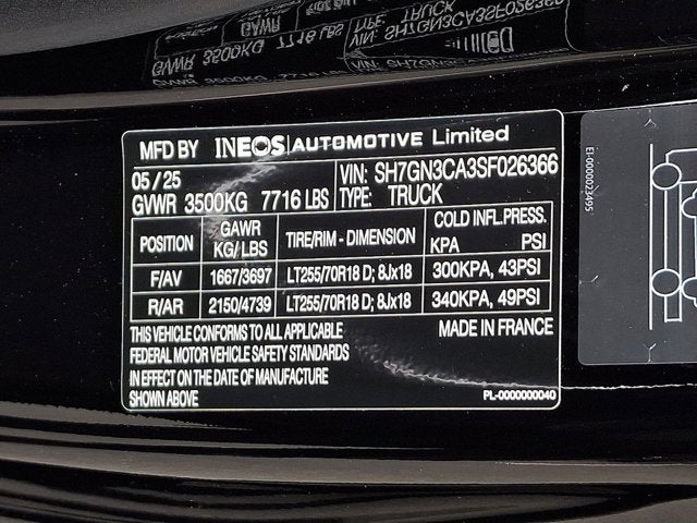 2025 INEOS Grenadier Quartermaster Fieldmaster Edition