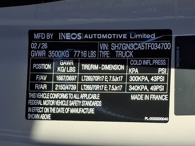 2026 INEOS Grenadier Quartermaster Trialmaster Edition