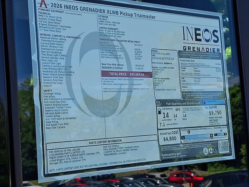 2026 INEOS Grenadier Quartermaster Trialmaster Edition
