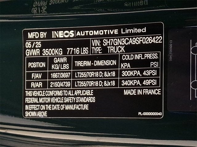 2025 INEOS Grenadier Quartermaster Fieldmaster Edition