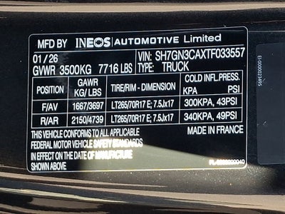 2026 INEOS Grenadier Quartermaster Trialmaster Edition